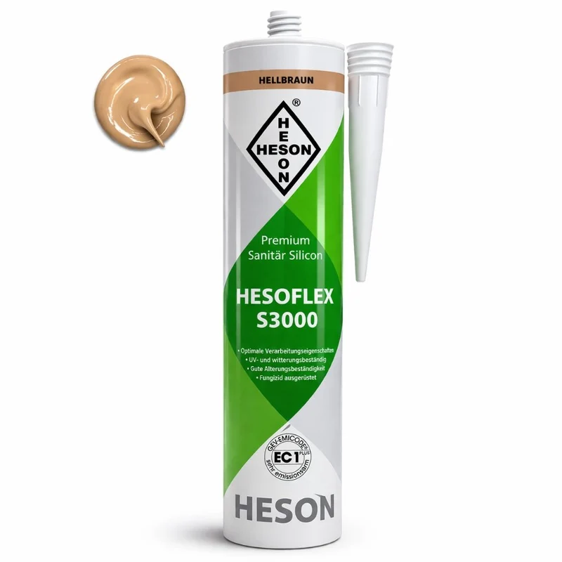 Sanitär Silikon Hellbraun A18 – HESOFLEX S 3000