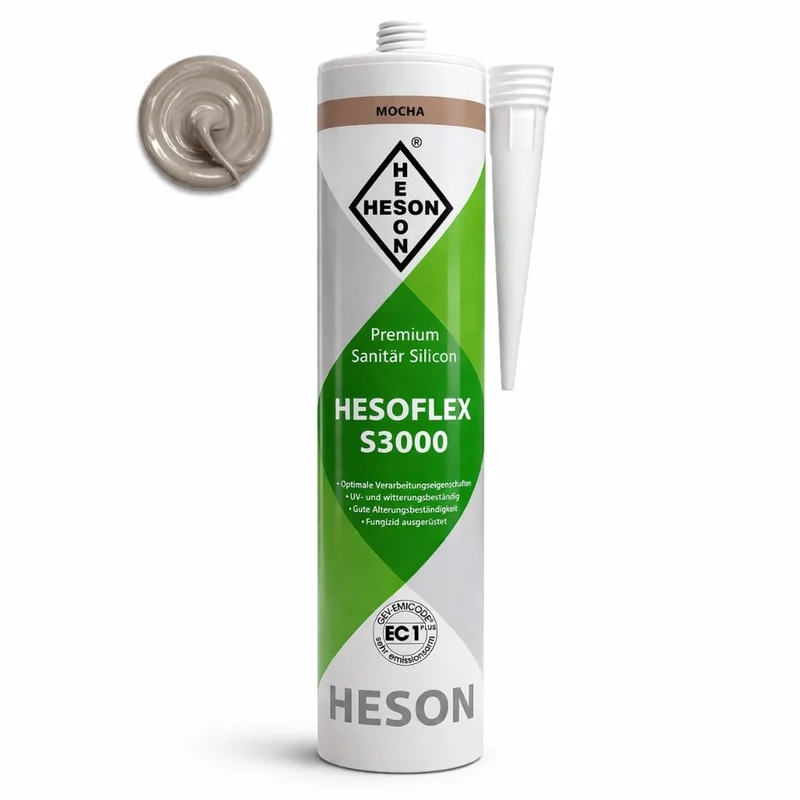 Sanitär Silikon Mocha A68 – HESOFLEX S 3000