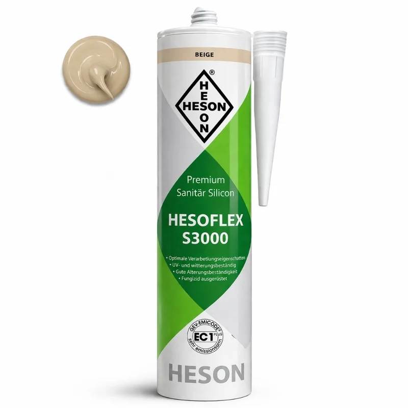 Sanitär Silikon Beige A25 – HESOFLEX S 3000