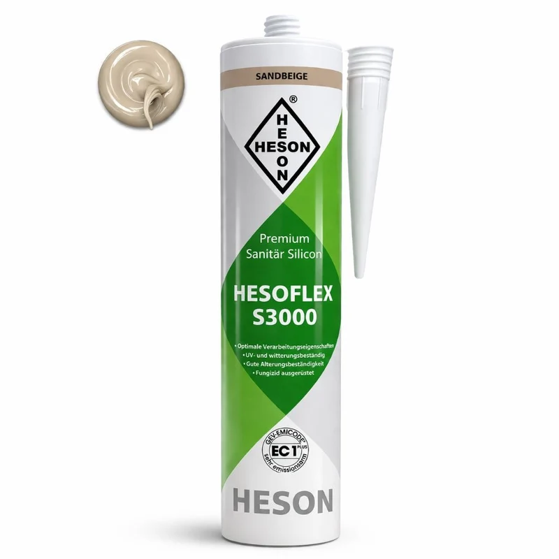 Sanitär Silikon Sandbeige A71 – HESOFLEX S 3000
