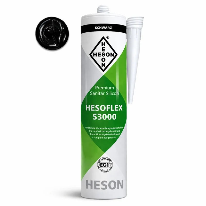 Sanitär Silikon Schwarz A35 – HESOFLEX S 3000