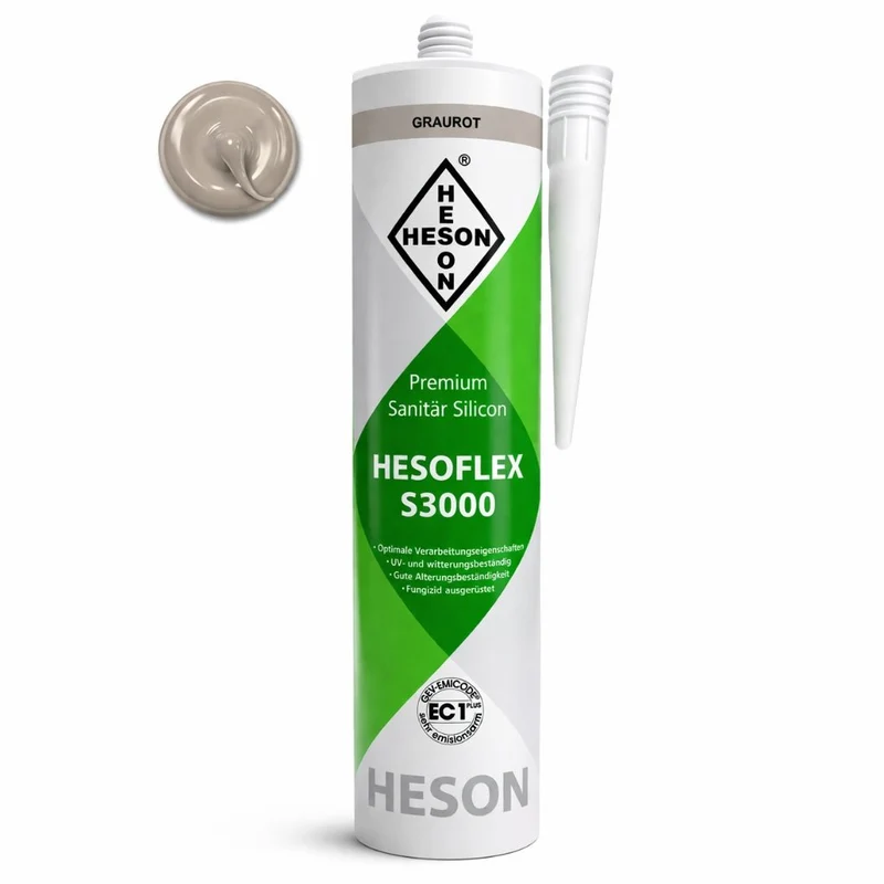 Sanitär Silikon Graurot A59 – HESOFLEX S 3000