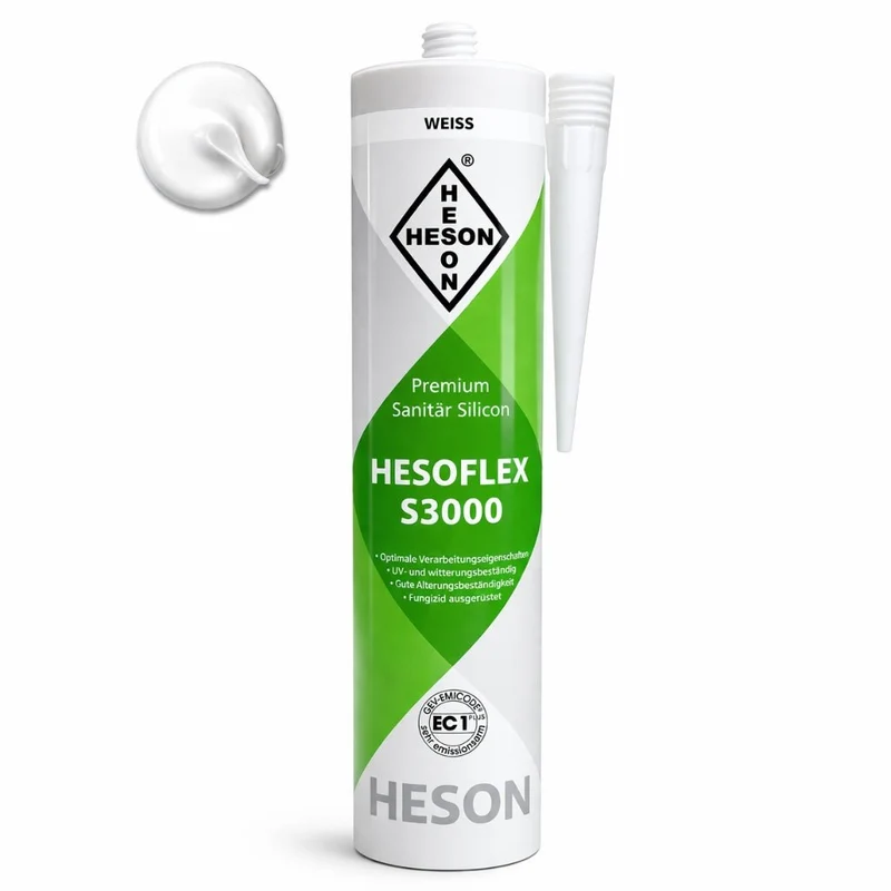 Sanitär Silikon Weiß A28 – HESOFLEX S 3000