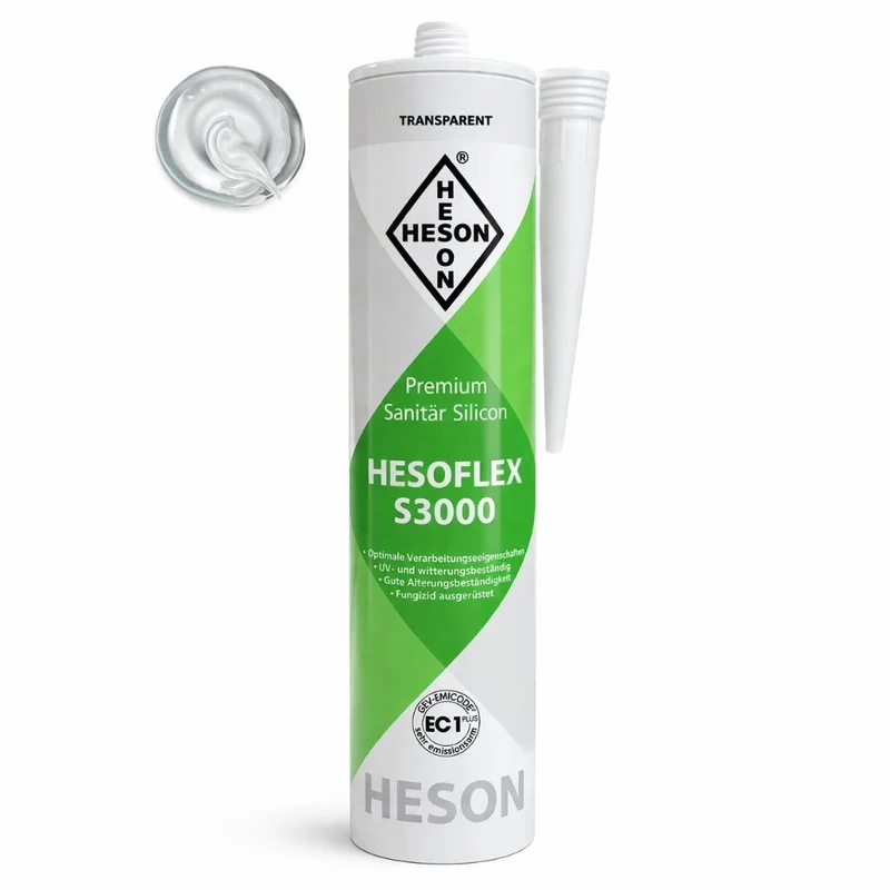 Sanitär Silikon Transparent A10 – HESOFLEX S 3000