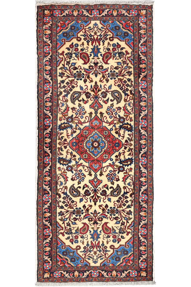 Mehreban · Handgeknüpft – Beige, 185x78 cm