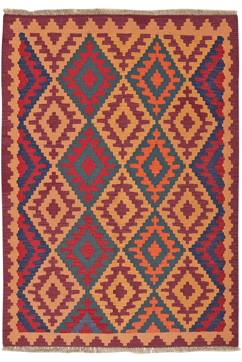 Kelim Gashgai · Handgewebt – Bunt, 177x130 cm