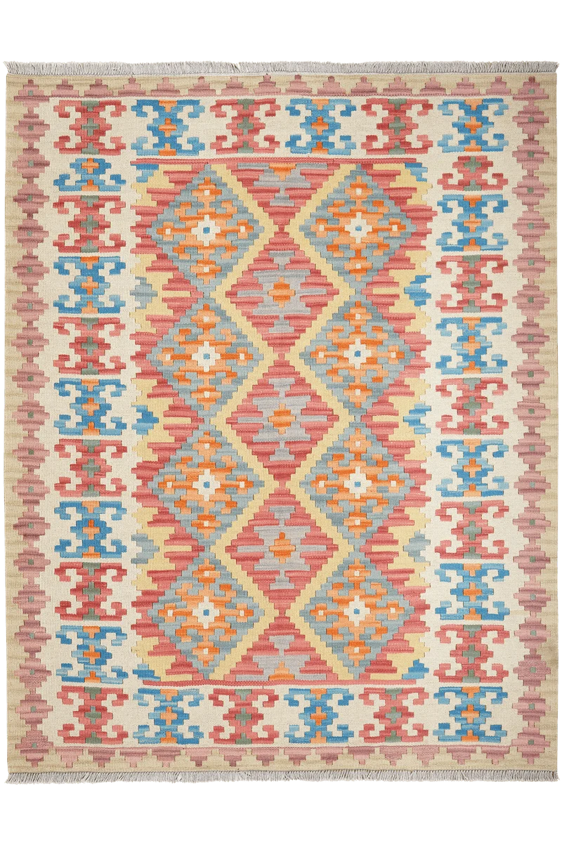 Kelim Gashgai · Handgewebt – Bunt, 196x157 cm
