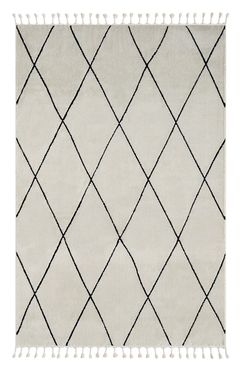 Teppich ORIENTAL-Structure rechteckig weiss diverse Größen
