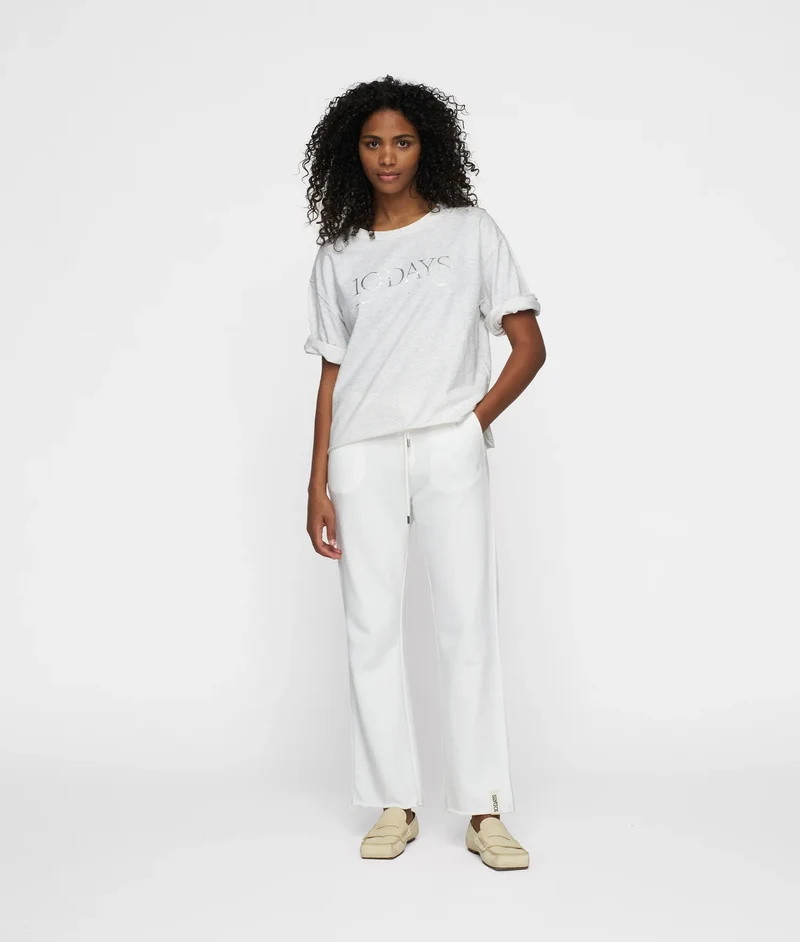 10DAYS AMSTERDAM Straight Jogger Ecru
