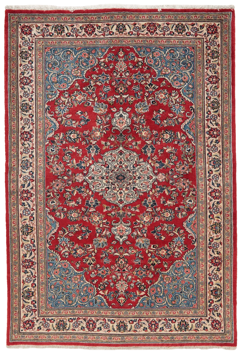 Sarough · Handgeknüpft – Rot, 215x143 cm
