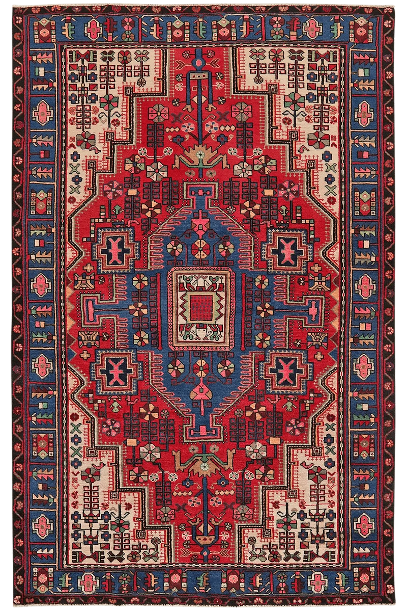 Nahavand · Handgeknüpft – Rot, 239x152 cm