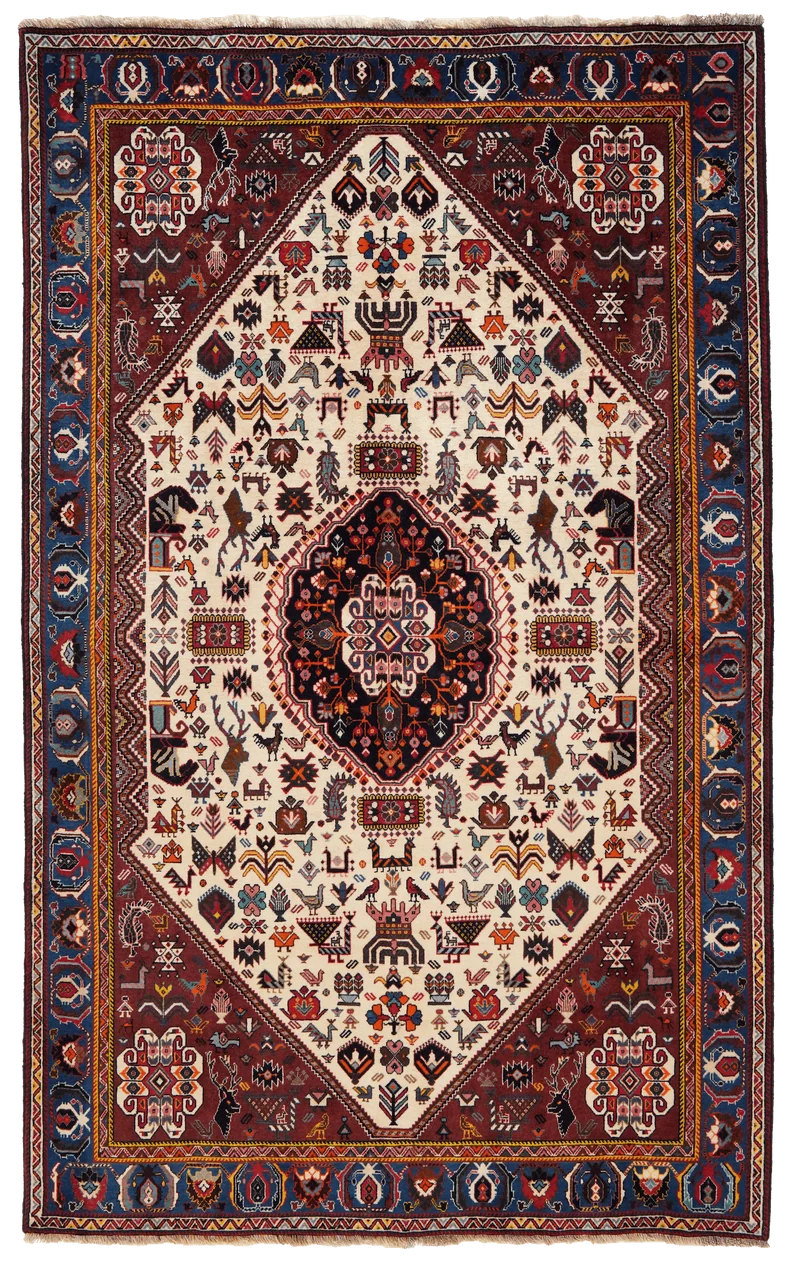 Kashkuli · Handgeknüpft – Beige, 253x157 cm