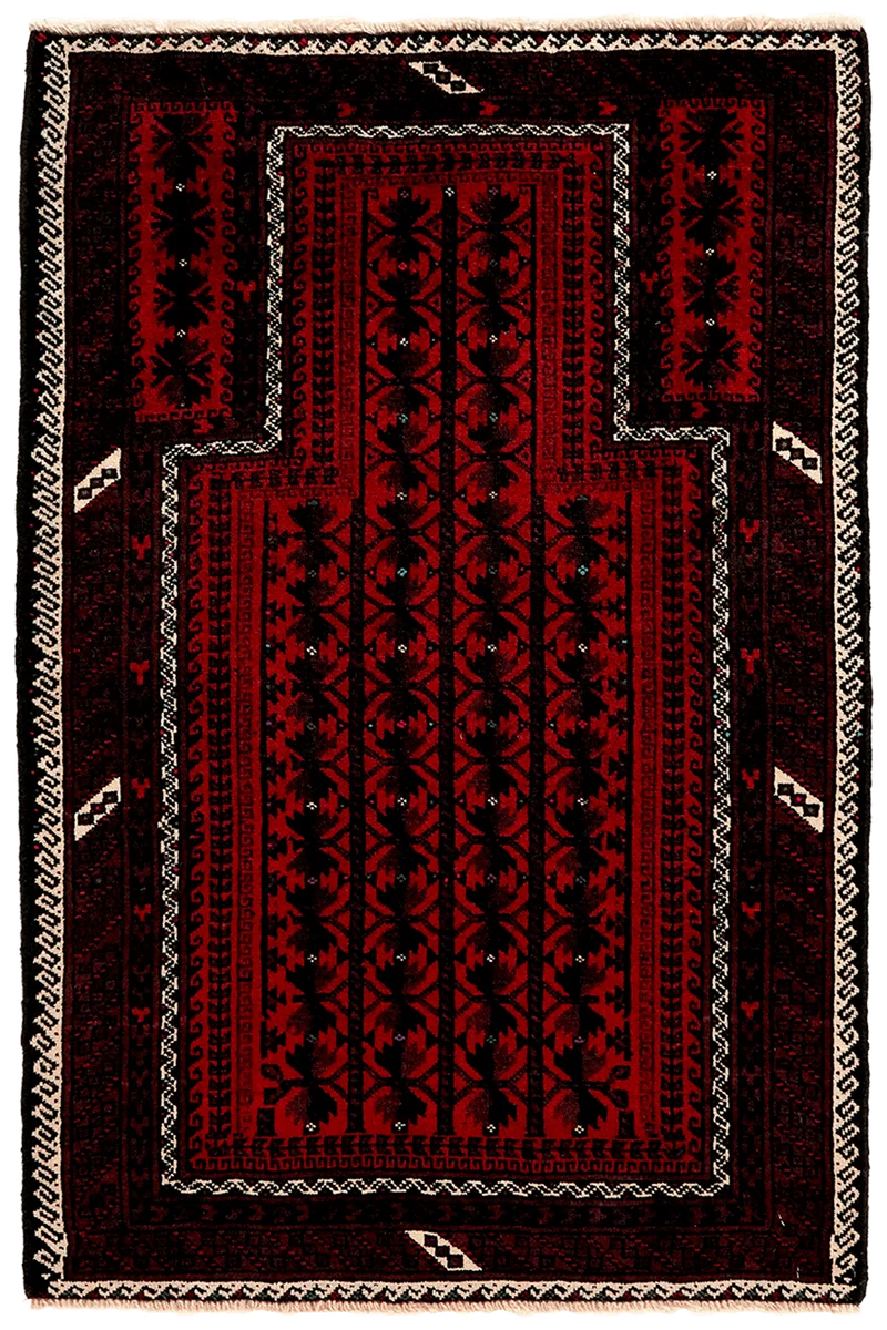 Belutch · Handgeknüpft – Rot, 119x79 cm