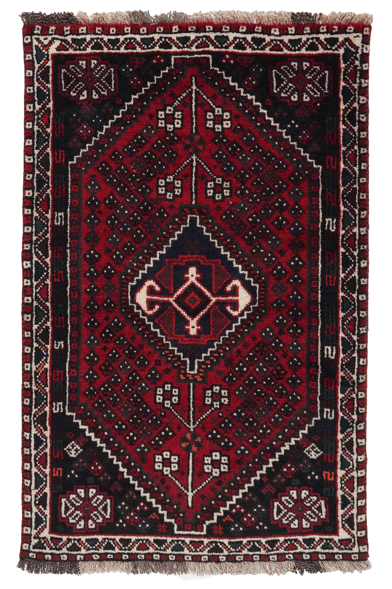 Shiraz · Handgeknüpft – Rot, 129x83 cm