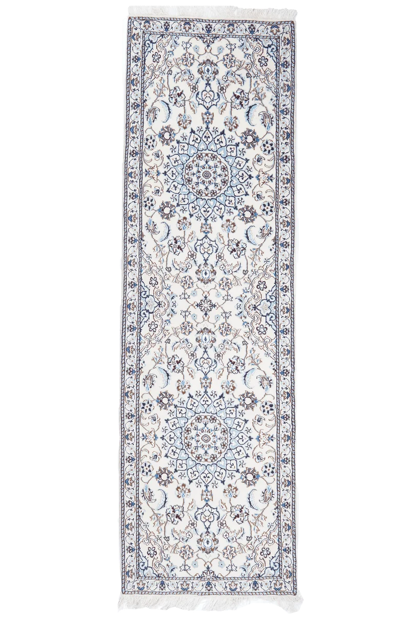 Nain 9La · Handgeknüpft – Beige, 206x61 cm