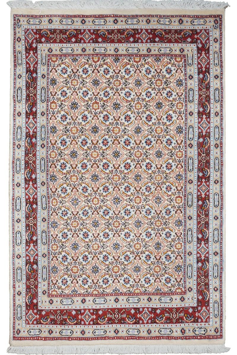 Moud Mahi · Handgeknüpft – Beige, 120x75 cm