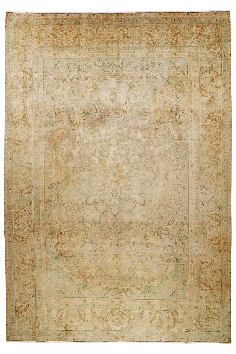 Vintage · Handgeknüpft – Beige, 366x252 cm