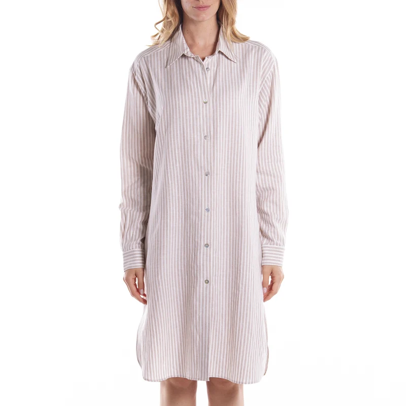 Camicia da notte bella in Misto lino