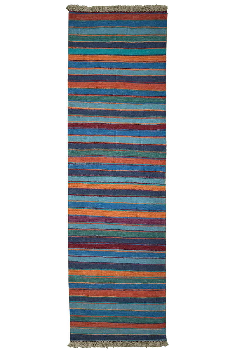 Kelim Gashgai · Handgewebt – Bunt, 197x58 cm