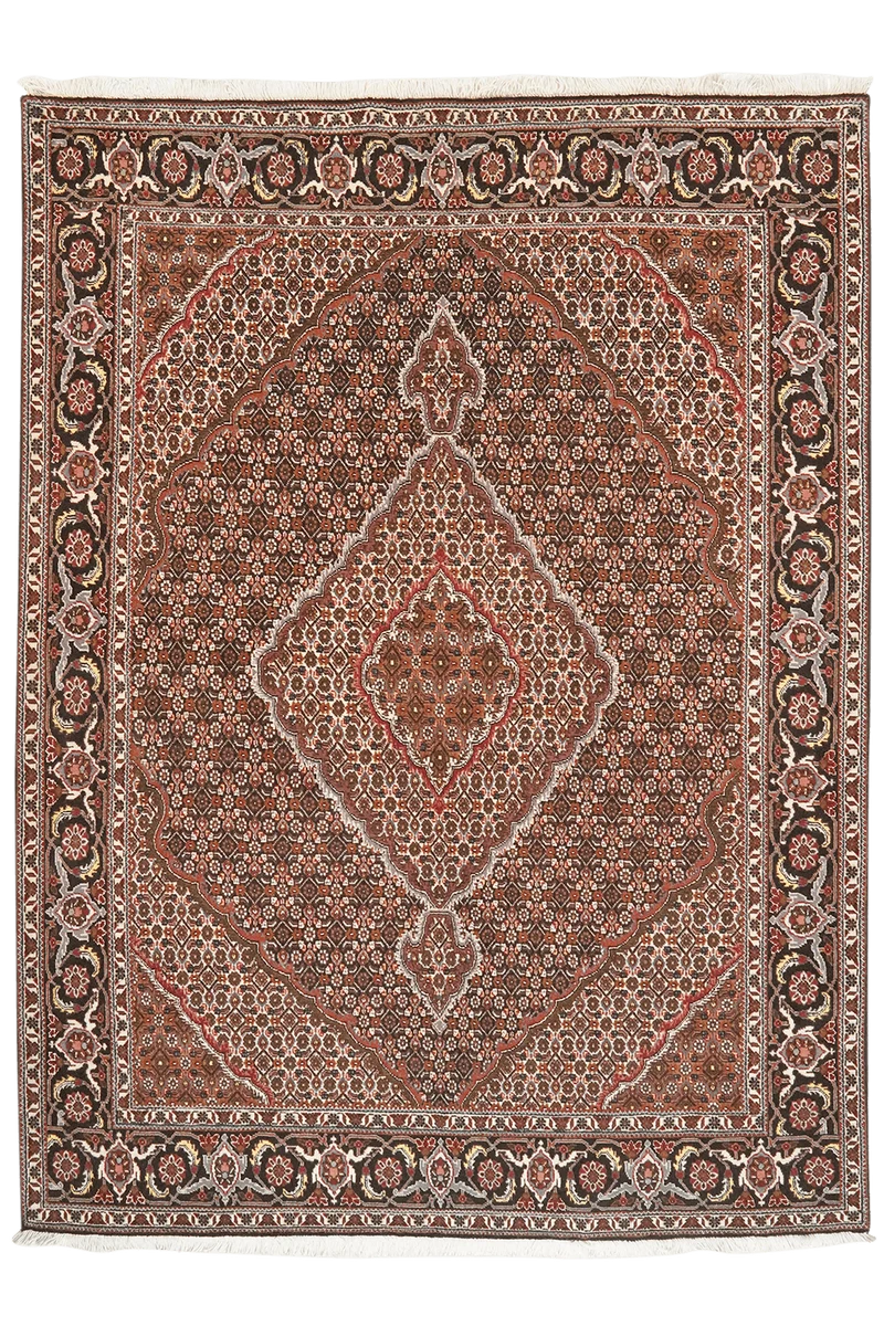 Tabriz 40 Raj · Handgeknüpft – Blau, 203x153 cm
