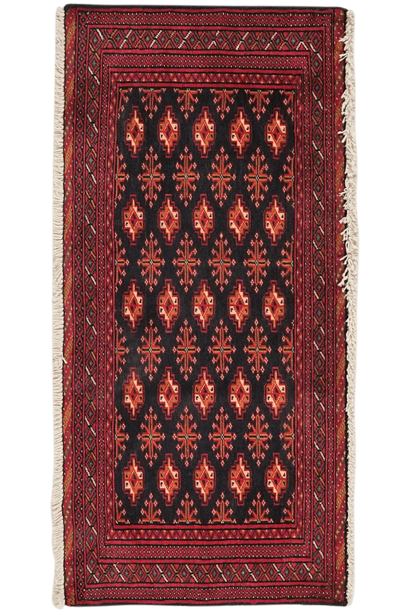 Belutch · Handgeknüpft – Blau, 53x110 cm
