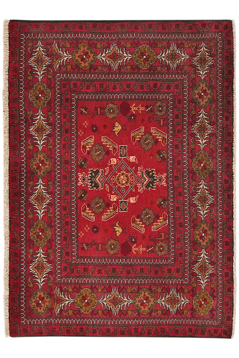 Belutch · Handgeknüpft – Rot, 67x94 cm