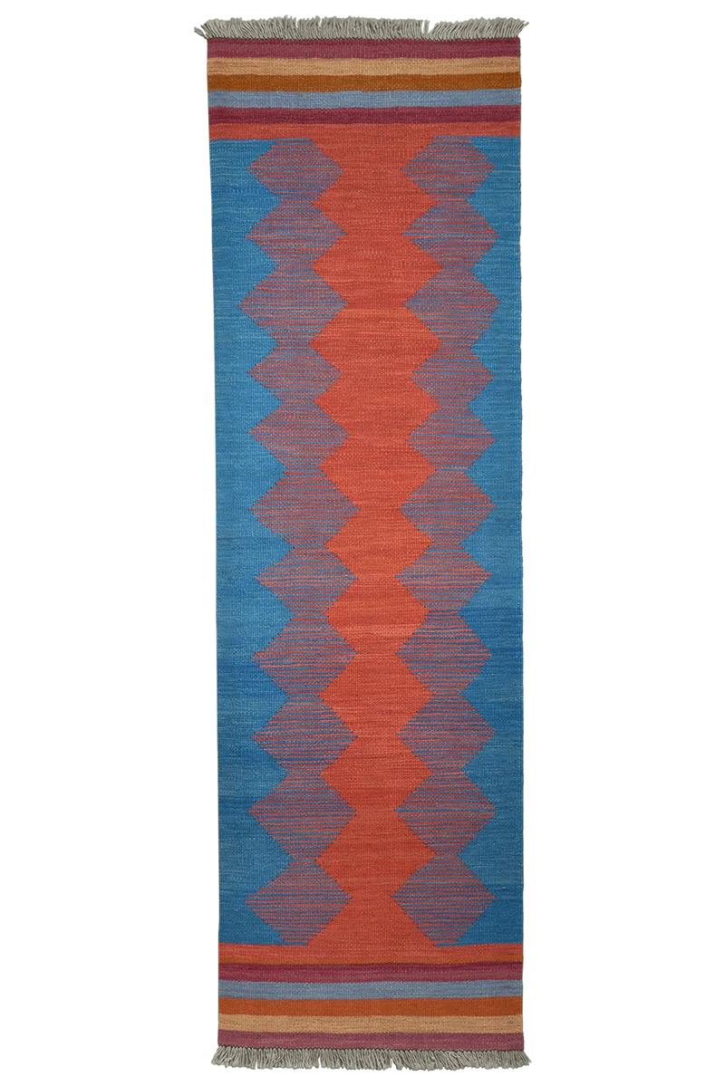 Kelim Gashgai · Handgewebt – Bunt, 198x60 cm