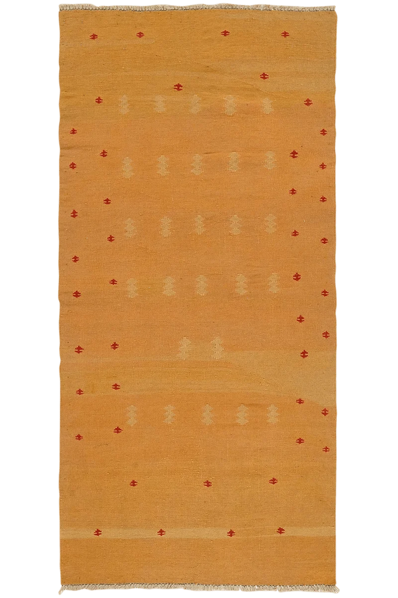 Kelim Gashgai · Handgewebt – Gelb, 180x86 cm