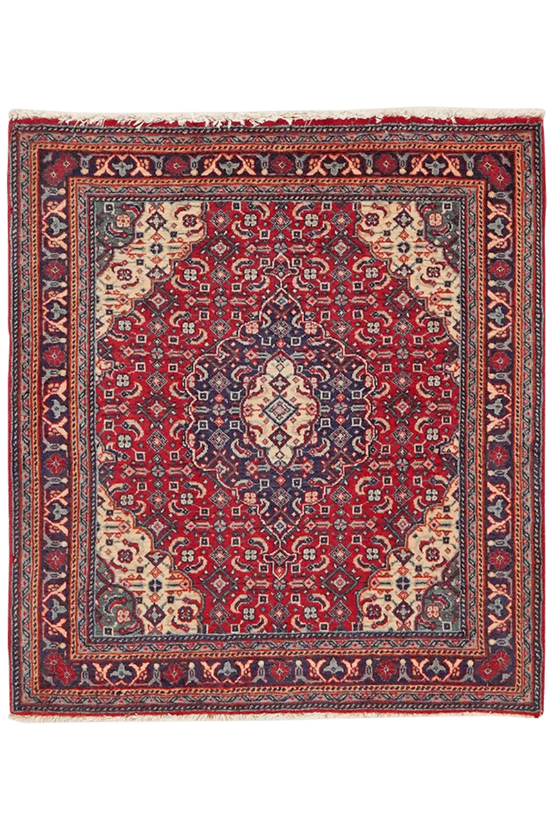 Sarough · Handgeknüpft – Rot, 72x65 cm