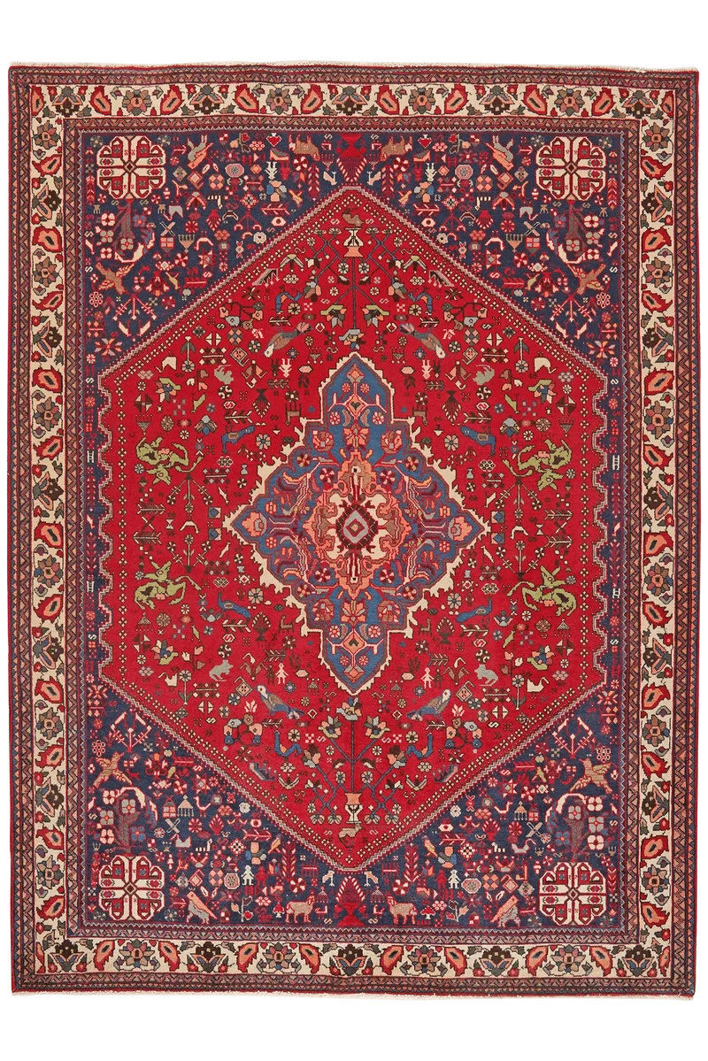 Abadeh · Handgeknüpft – Rot, 210x157 cm