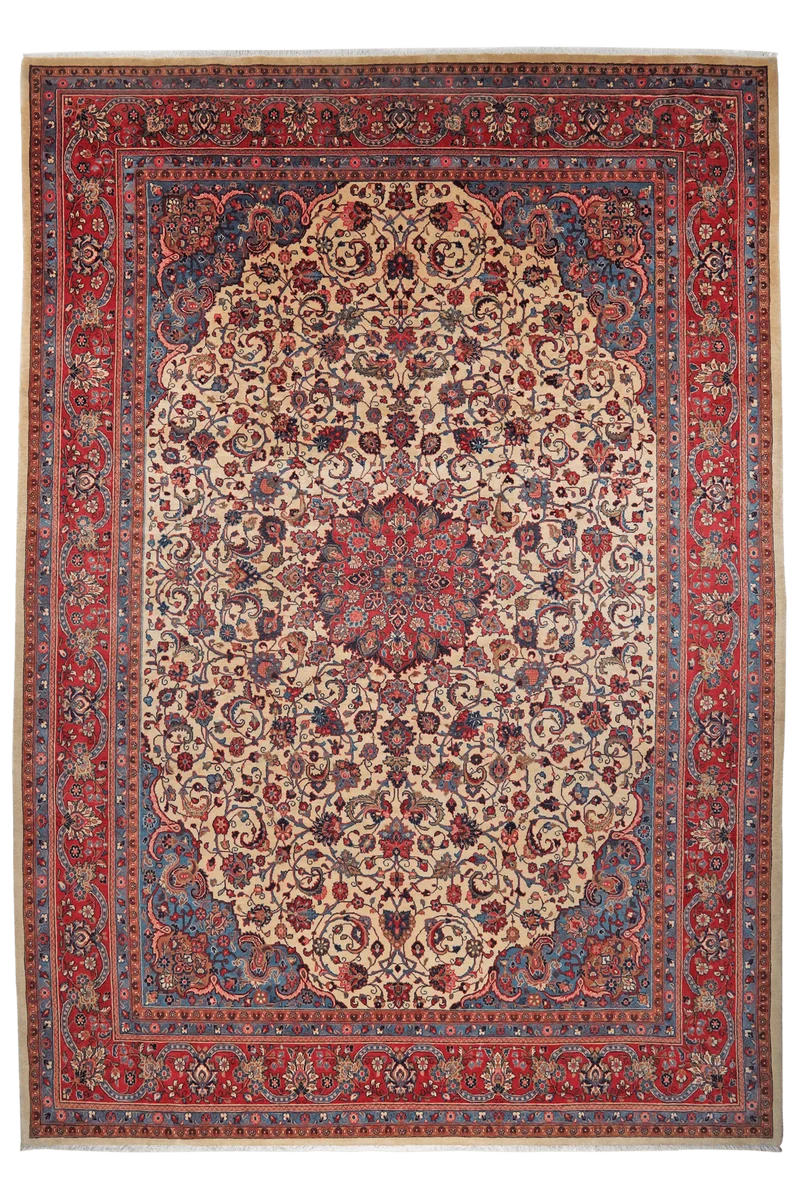 Sarough · Handgeknüpft – Beige, 385x264 cm