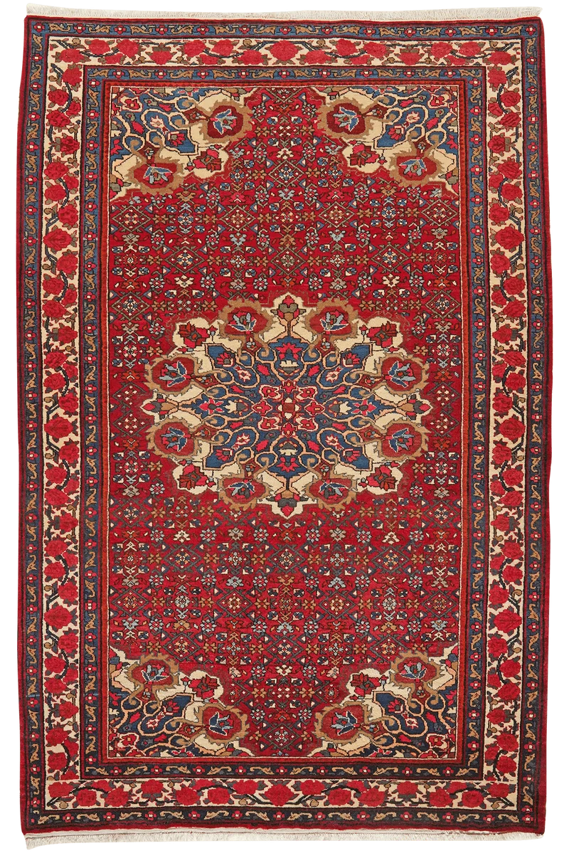 Zandjan · Handgeknüpft – Rot, 224x145 cm