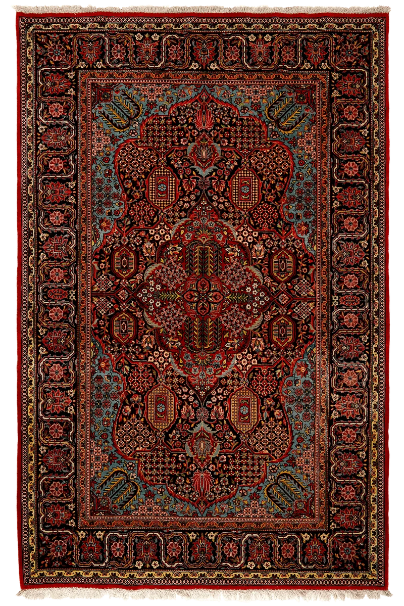 Kashan · Handgeknüpft – Blau, 207x133 cm
