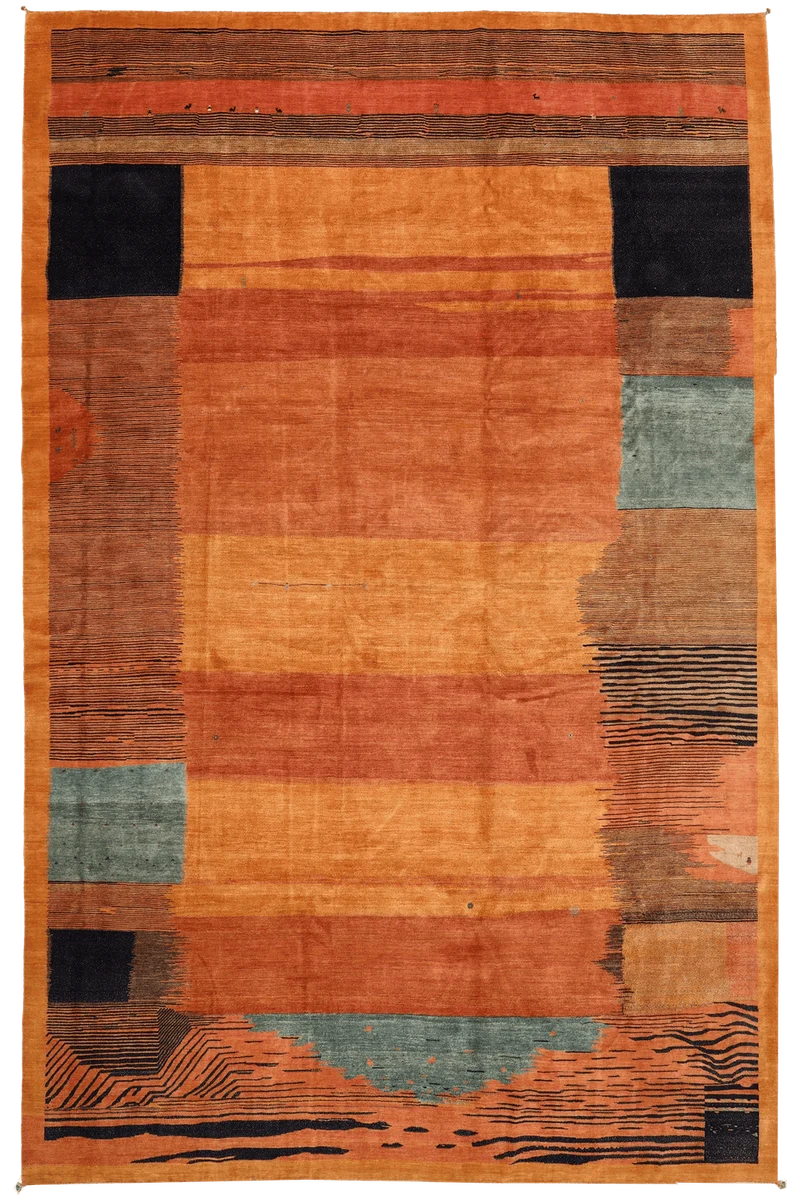 Rizbaf · Handgeknüpft – Orange, 583x416 cm
