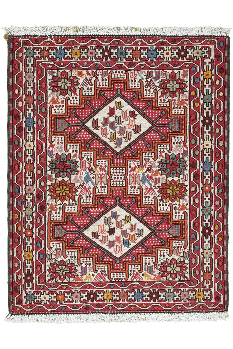 Sumak Shahsavan · Handgewebt – Beige, 99x79 cm