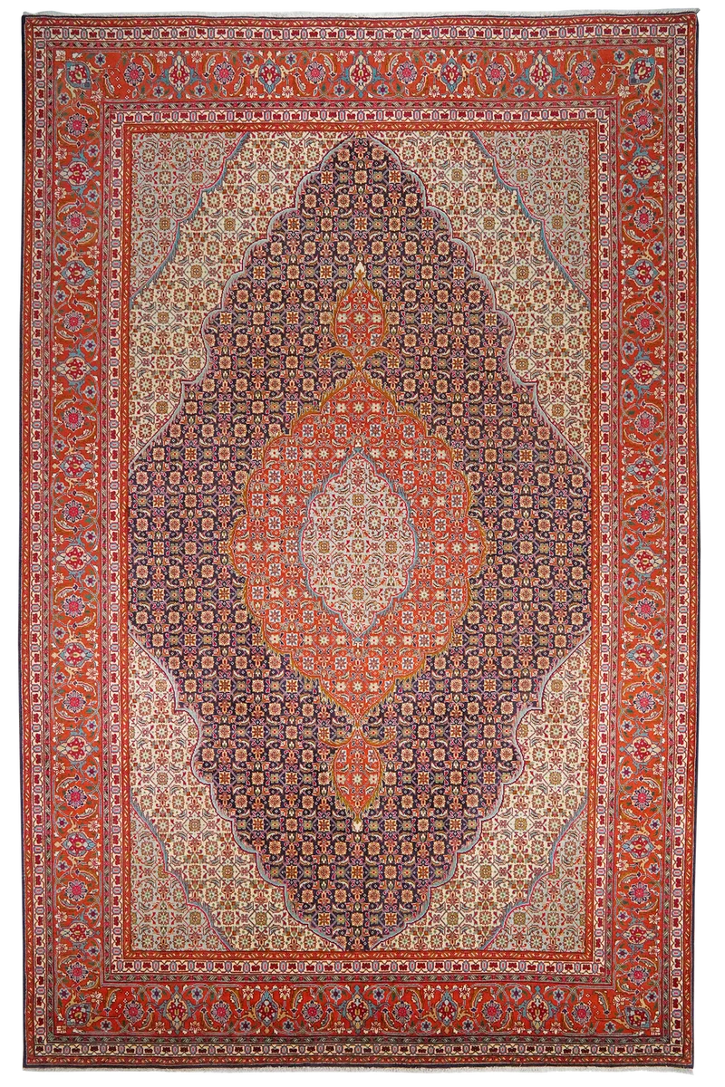 Tabriz Old · Handgeknüpft – Blau, 314x200 cm