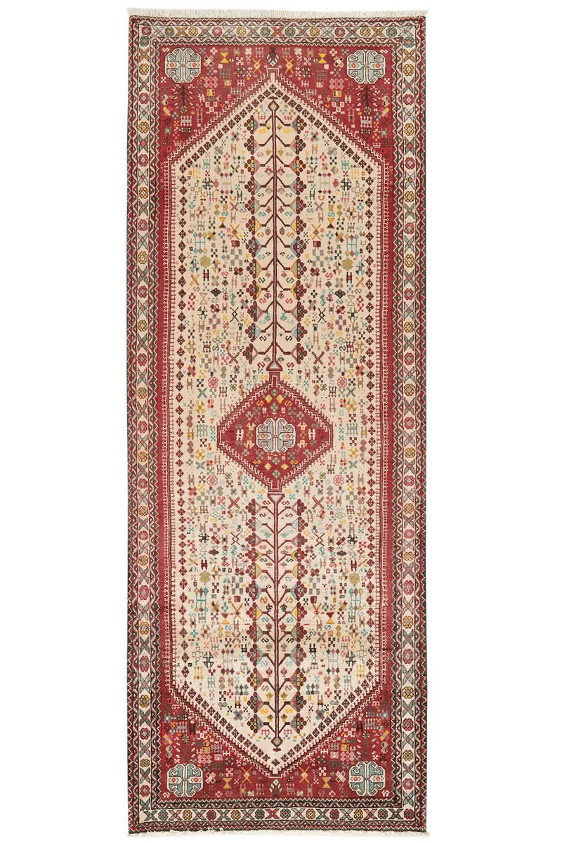Abadeh · Handgeknüpft – Beige, 280x105 cm