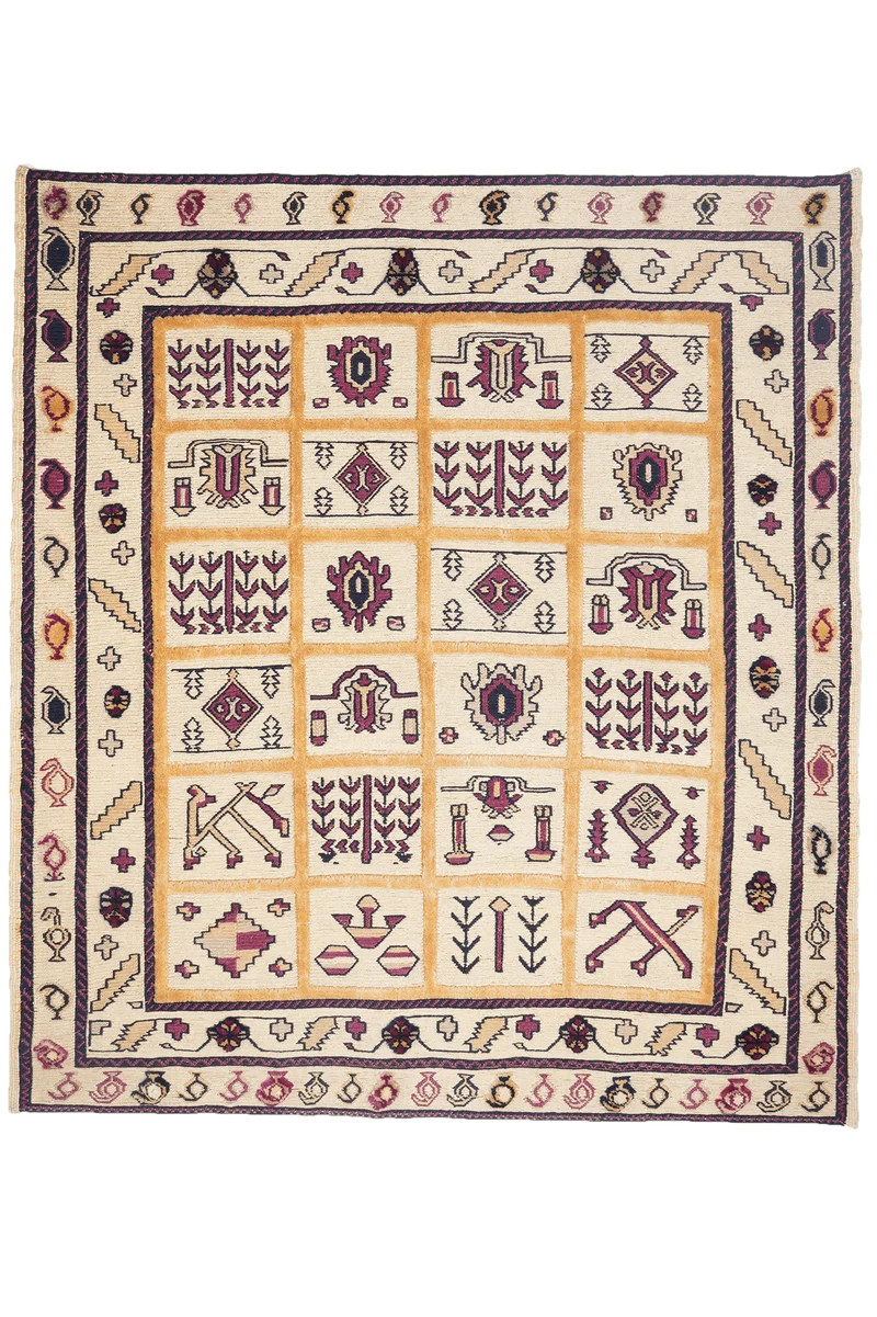 Kelim Belutch · Handgewebt – Beige, 161x146 cm