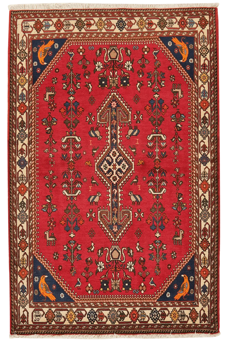 Nasrabad · Handgeknüpft – Rot, 158x105 cm