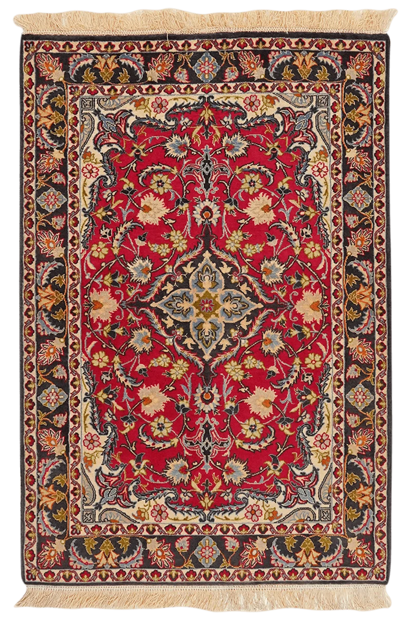 Isfahan · Handgeknüpft – Rot, 108x73 cm