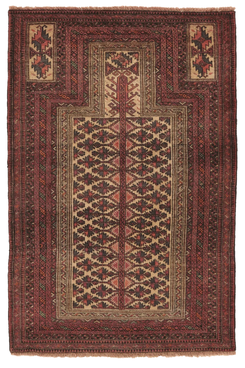 Belutch · Handgeknüpft – Bunt, 159x104 cm