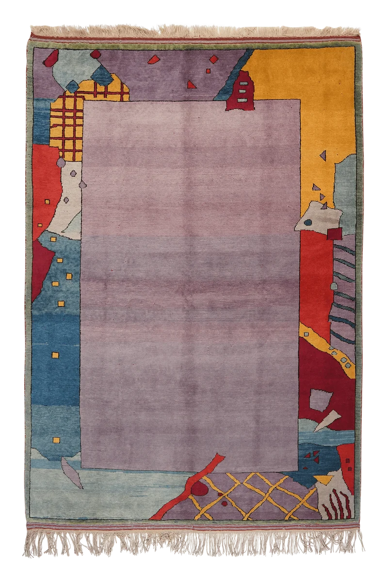 Konya · Handgeknüpft – Violett, 232x185 cm