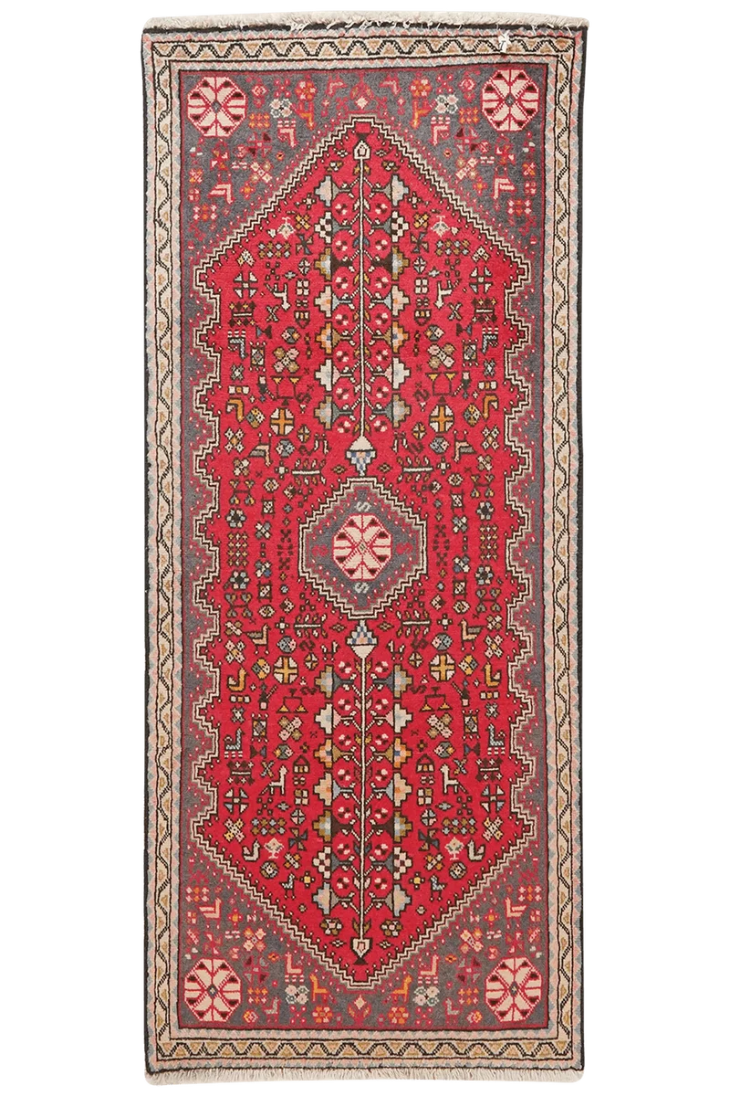 Abadeh · Handgeknüpft – Rot, 147x62 cm