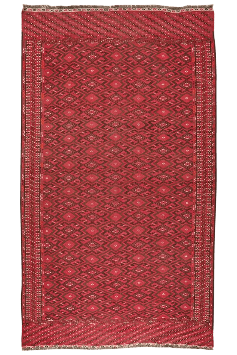 Kelim Kordi · Handgewebt – Rot, 307x180 cm