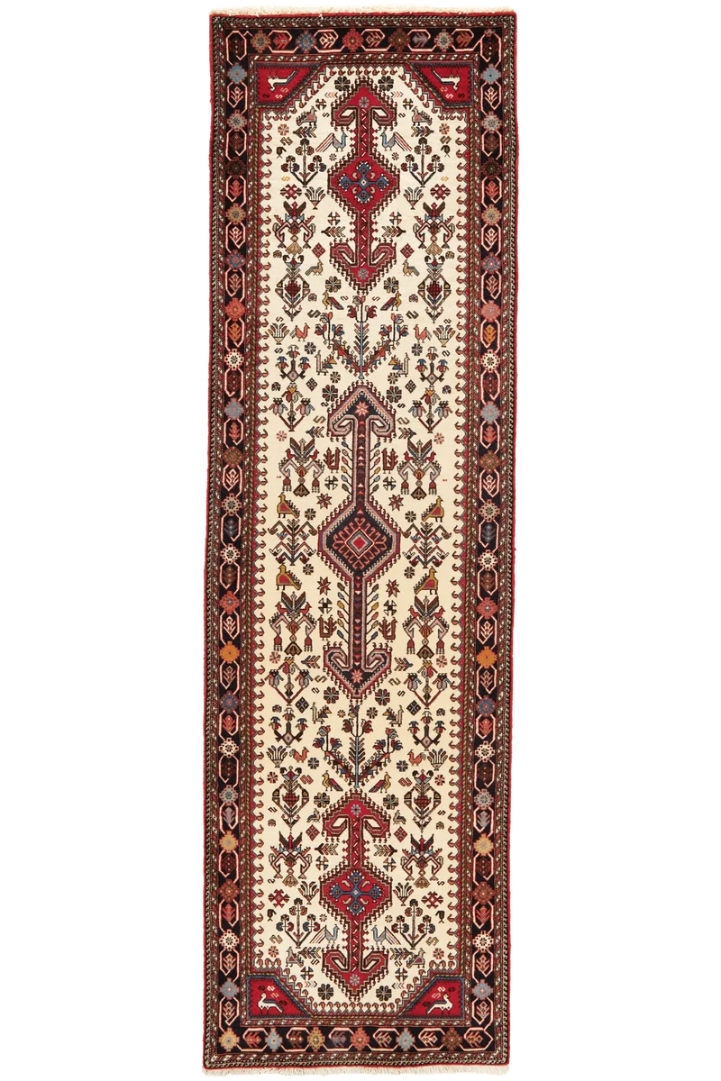 Nasrabad · Handgeknüpft – Beige, 292x81 cm