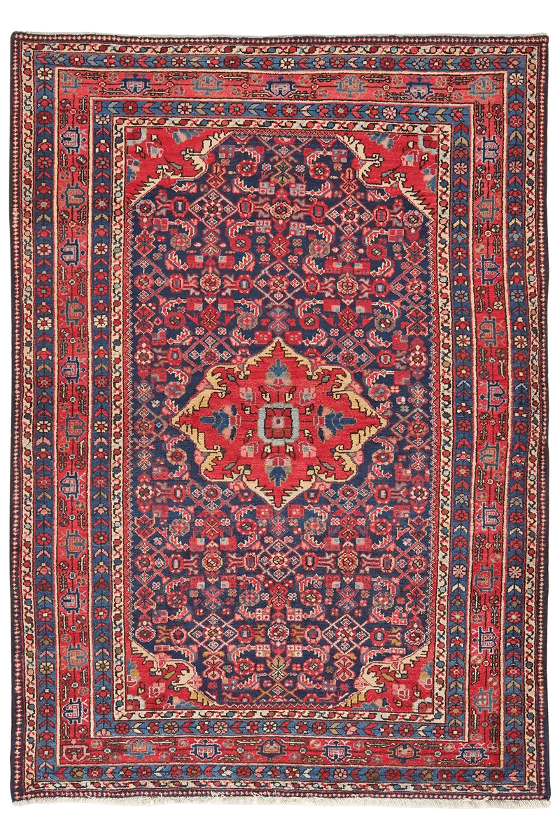 Koutabad · Handgeknüpft – Blau, 206x148 cm