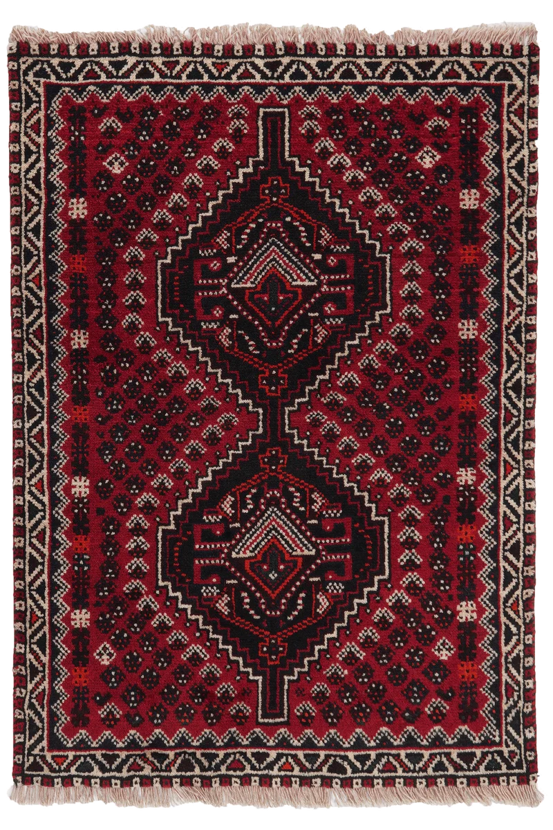 Shiraz · Handgeknüpft – Rot, 123x87 cm