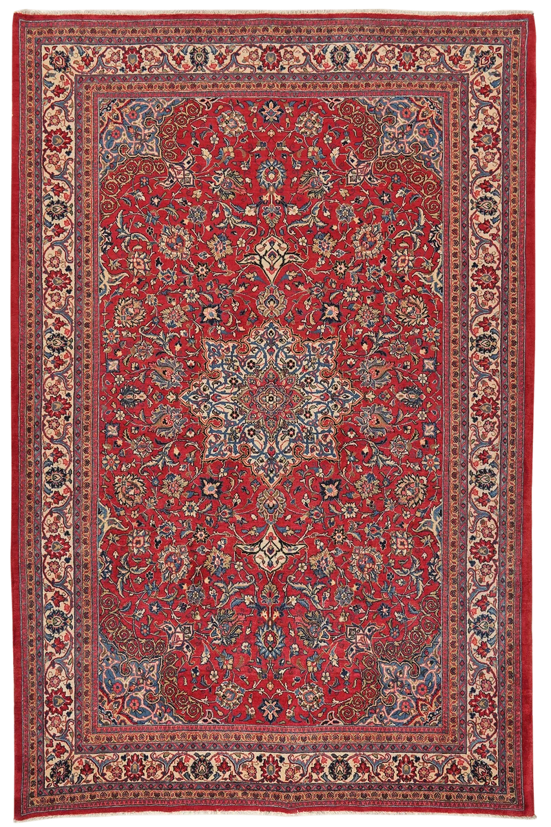 Sarough · Handgeknüpft – Rot, 323x211 cm