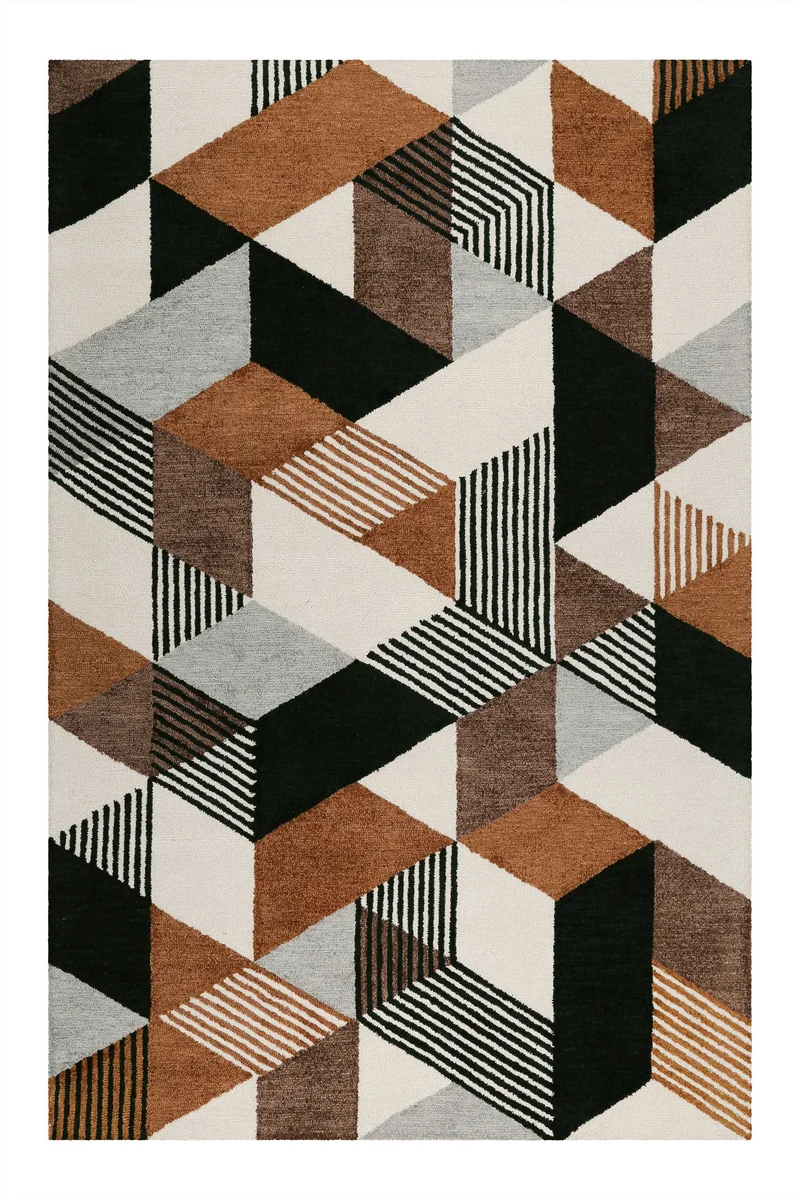 Esprit Kurzflor Teppich Braun "Uptown"