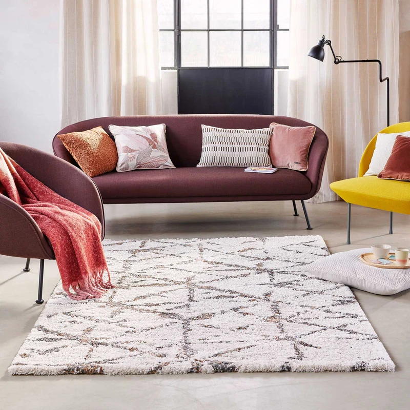 Esprit Teppich Creme Weiß Hochflor "Ronja"